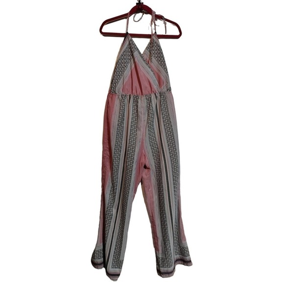 FIRE Los Angeles boho woman pant jumpsuit halter top wide legs size large - Picture 1 of 5